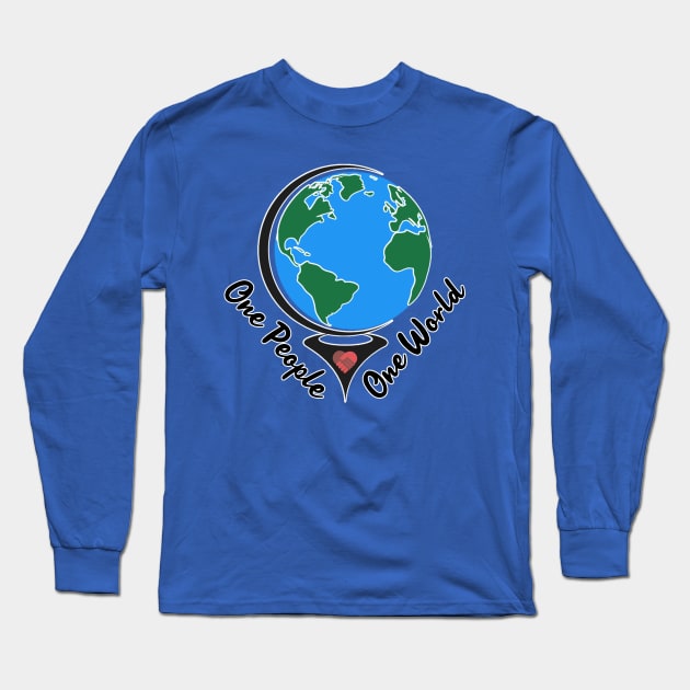 One People, One World Long Sleeve T-Shirt by Look Up Creations